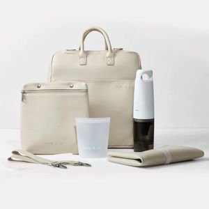 Ayla & Co large diaper bag in cream